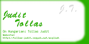 judit tollas business card